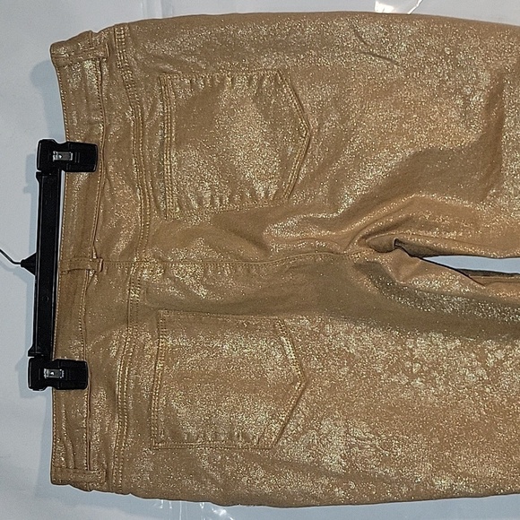 CHICO'S The Platinum Jeggings Bronze gold jeans 2‎ Going Out Sexy - Picture 5 of 6